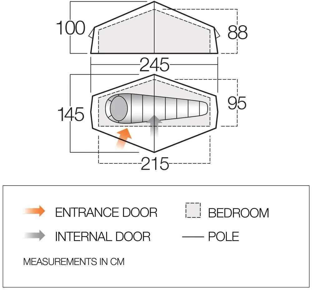 Carpa Apex Compact 100 - Color: Verde