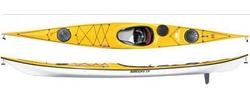 Miniatura Kayak Romany LV Fiberglass w/Skeg