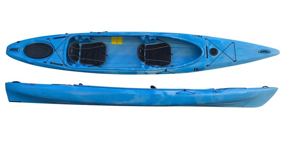 Kayak Doble Bayside 15 Tandem - Color: Azul/blanco