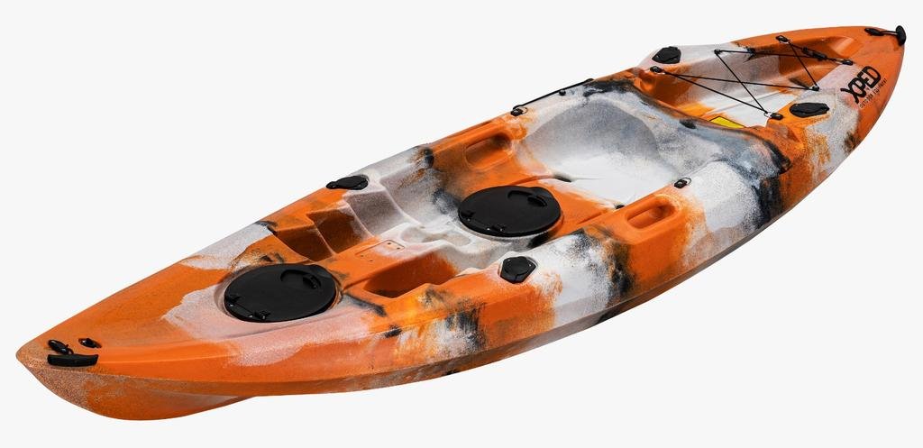 Kayak Muse Single - Color: Naranja/Blanco/Negro