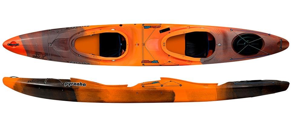 Kayak Pyranha Fusion Duo - Color: Fire Ant (Naranja/Negro)