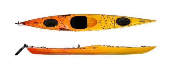 Kayak Edge 14.5 Rudder - Color: Naranja/Amarillo
