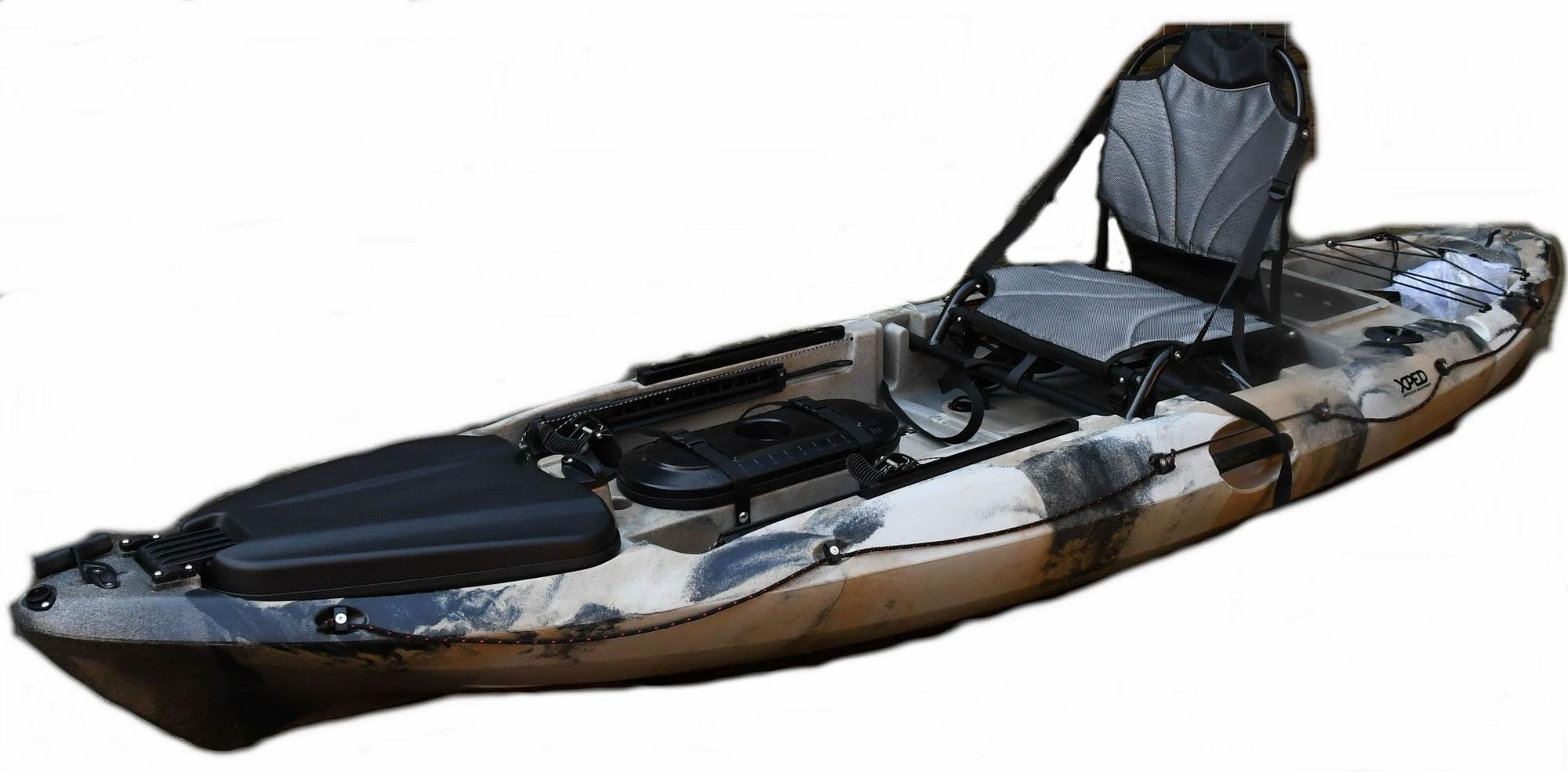 Kayak de Pesca Big Dace Pro 10 Angler - Color: Gris/Beige/Blanco