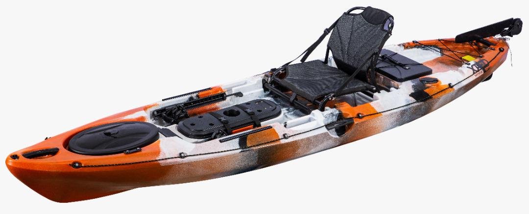 Kayak de Pesca Pescador Pro 11 Angler - Color: Naranja/Blanco/Negro