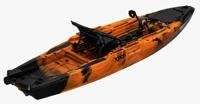 Miniatura Kayak Bass Fishing PDL 120 - Color: Naranja/Negro