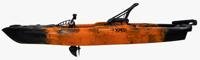 Miniatura Kayak Bass Fishing PDL 120 - Color: Naranja/Negro
