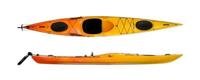 Miniatura Kayak Edge 14.5 Rudder - Color: Naranja/Amarillo