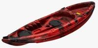 Miniatura Kayak Hebe Single - Color: Rojo/Negro