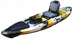 Miniatura Kayak de Pesca Big Dace Pro 10 Angler - Color: Amarillo/Blanco/Negro